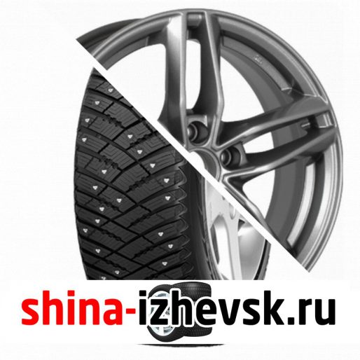 Колесо в сборе Goodyear Ultra Grip Ice Arctic 215/65 R16 T 98 + iFree Moskva 6.5xR16 5×100 ET40 DIA67.1 Насыщенный тёмно-серебристый в Ижевске